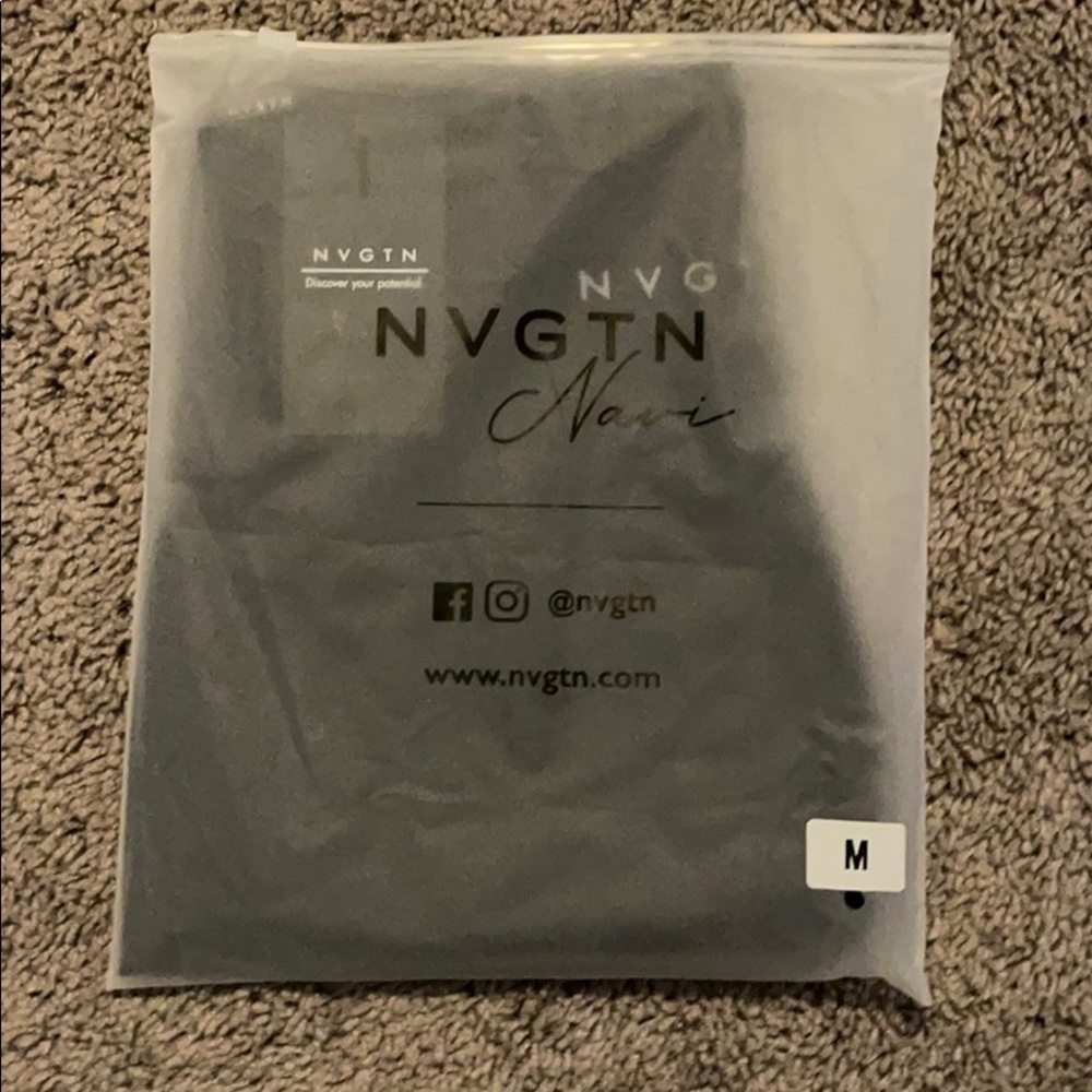NVGTN Black Solid Seamless Leggings (M)